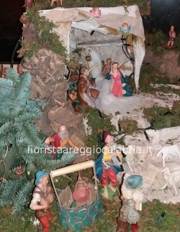 presepe realizzato a mano