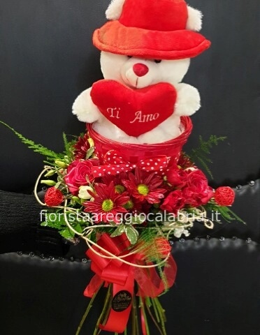 bouquet struttura pelouche