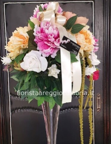 vaso fiori artificiali